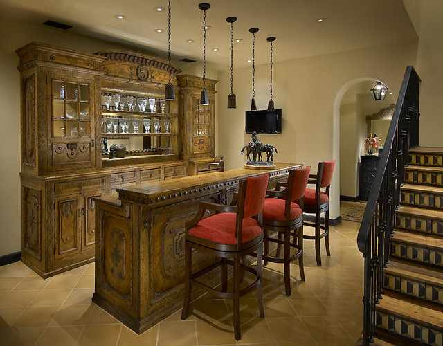 Mediterranean in Silverleaf - Mediterranean - Home Bar - Phoenix - by ...