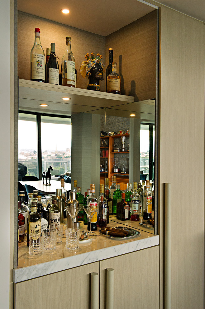 Melbourne Downsizing Contemporary Home Bar Melbourne by Luxe
