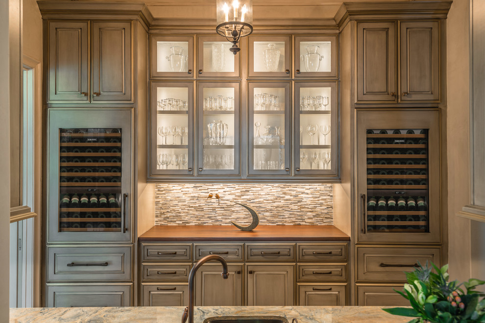 Memorial Home French Country Home Bar Houston by Discerning