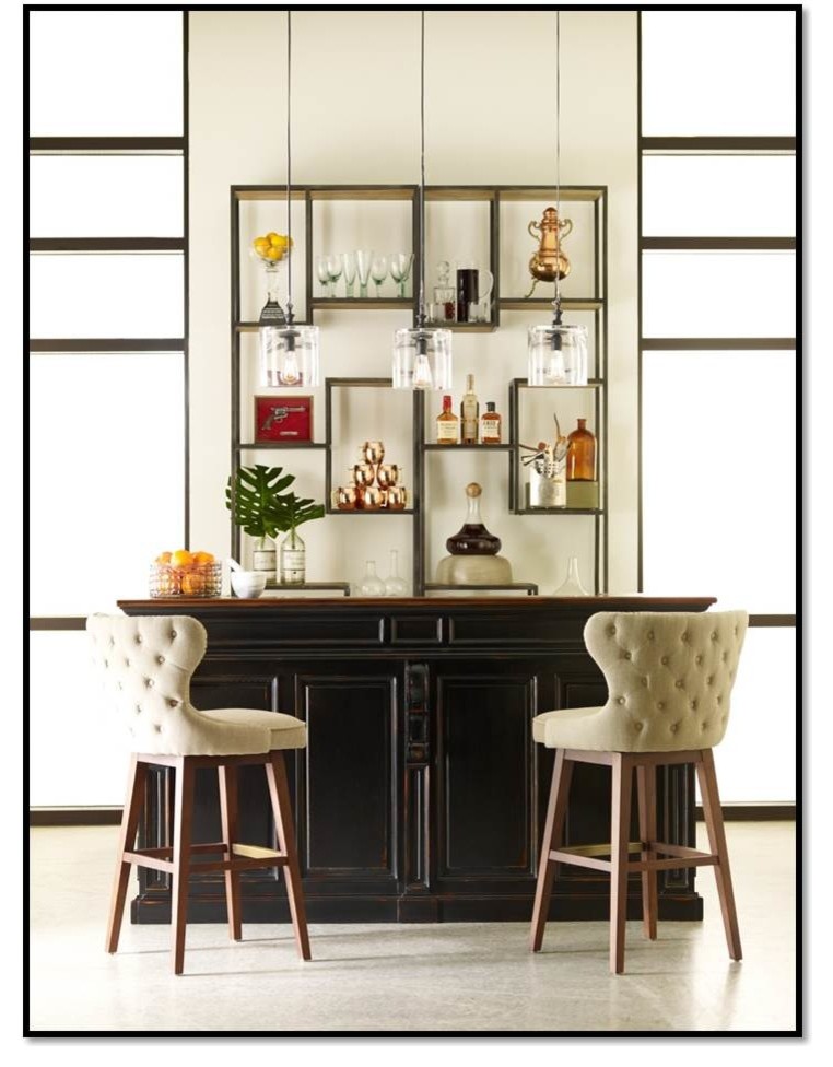 Modern luxury Home Bar Eclectic Home Bar Montreal by Sueno