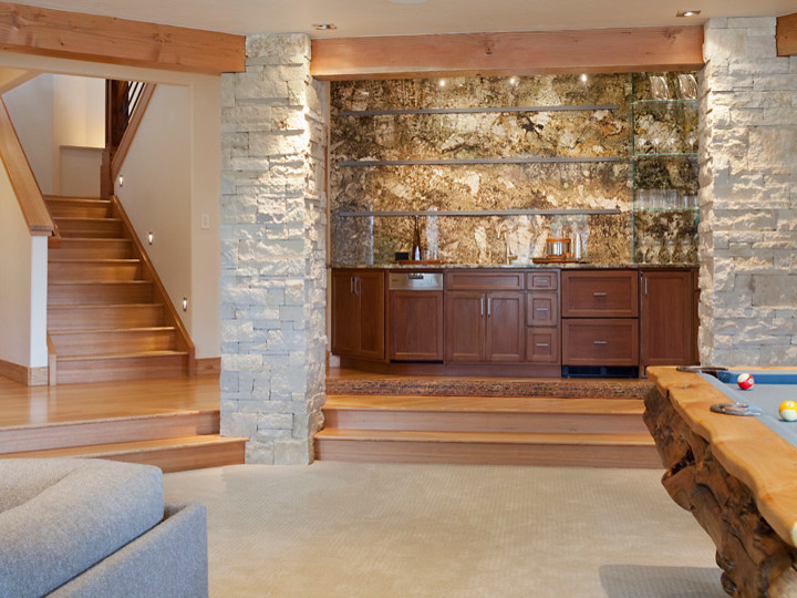 Modern Mountain Design Modern Home Bar Denver by Tolleson