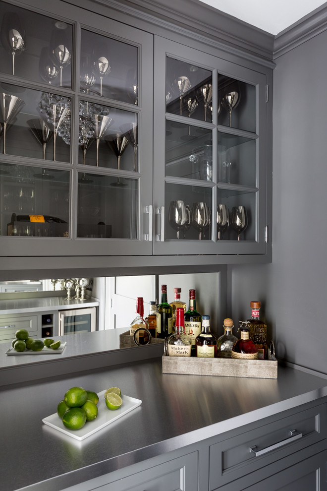 Mount Kisco Family Home Transitional Home Bar New York by lulu HOME Houzz