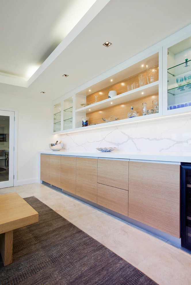 Mid-sized minimalist home bar photo in Sydney