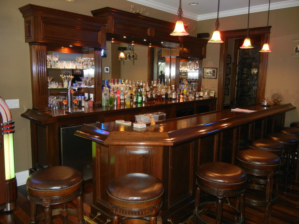 Oden Traditional Home Bar Atlanta by Classic Bars Houzz