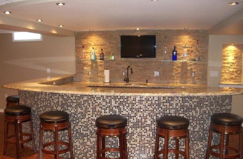 Our Work Home Bar Detroit by American Granite Tops Houzz