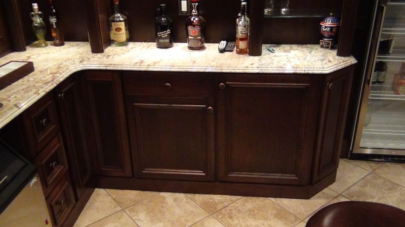 Design ideas for a classic home bar in Other.