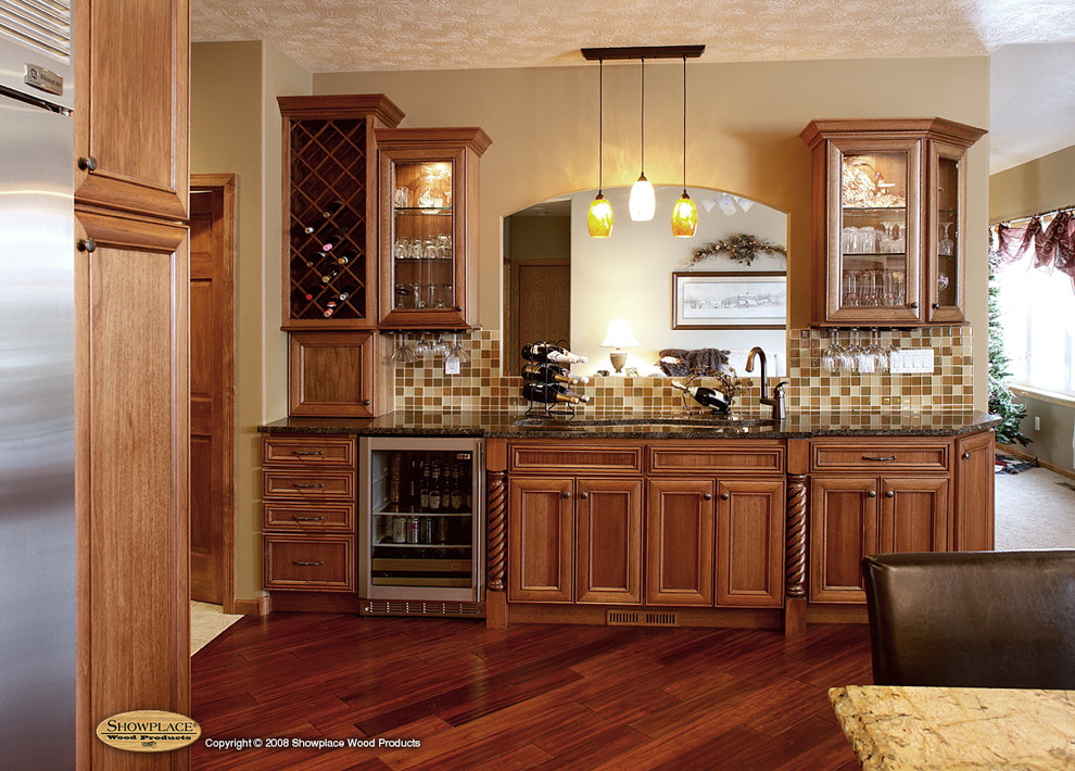 Home bar - traditional home bar idea in Other