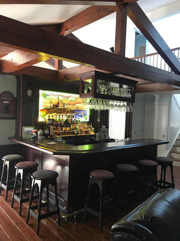 Project Gallery Rustic Home Bar New York by Thomas Oneill