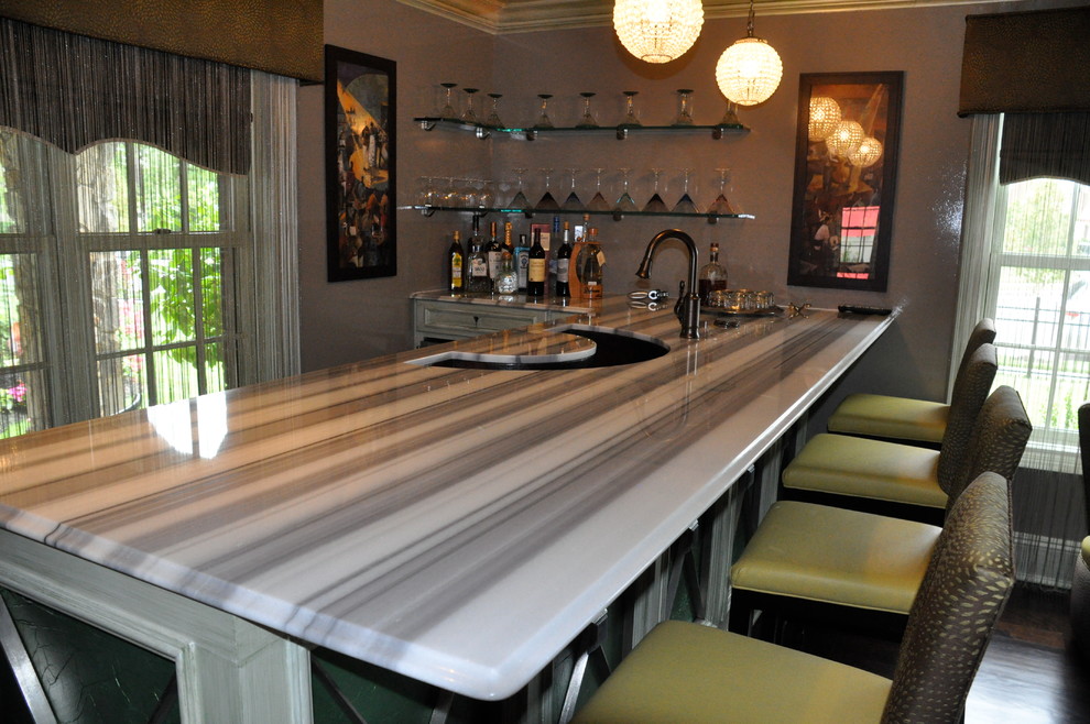 REC ROOMS AND BASEMENTS Modern Home Bar New York by Sound
