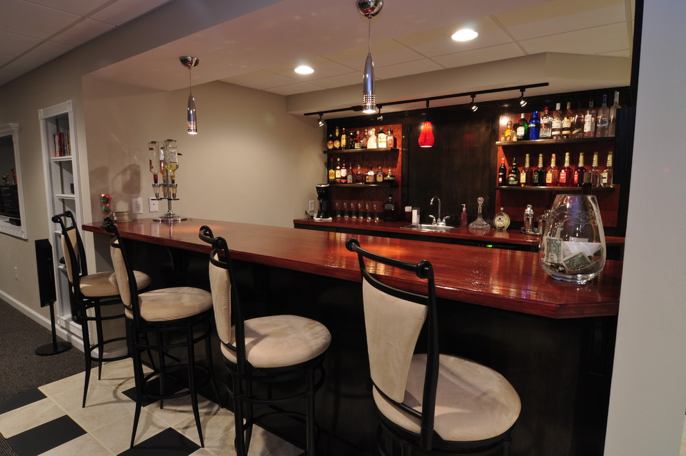 Residential and Commercial Bars Modern Home Bar Other by Macik Custom Woodworking