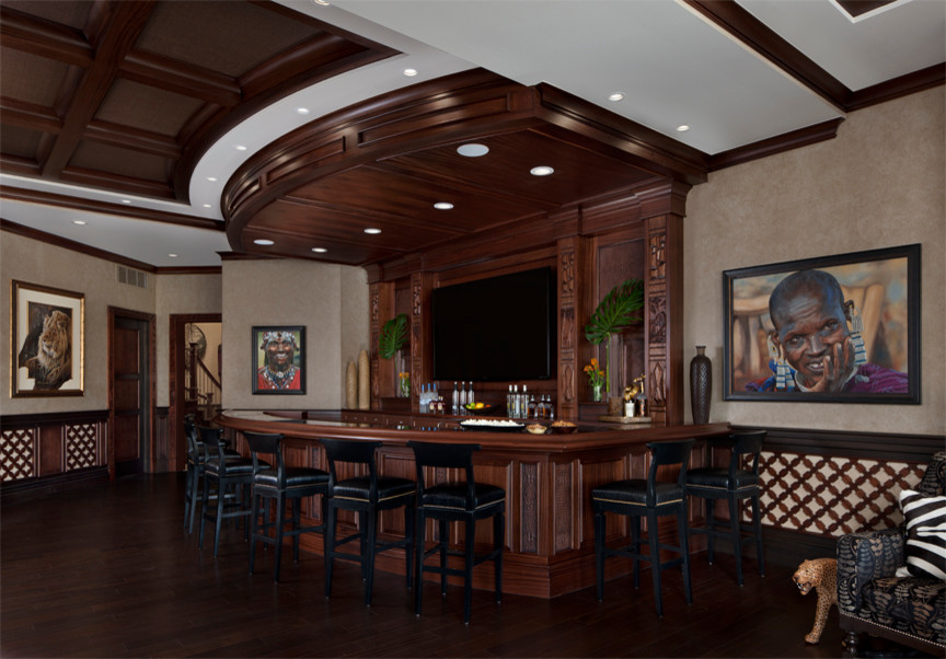 Rochester Hills Traditional Home Bar Detroit by Martini