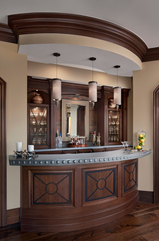Rochester Hills Traditional Home Bar Detroit by Martini