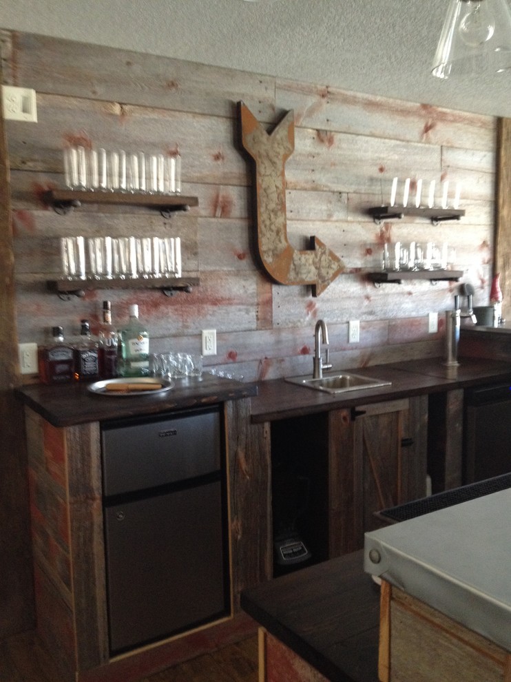Rustic Bar Rustic Home Bar Chicago by Kyle Slack Houzz