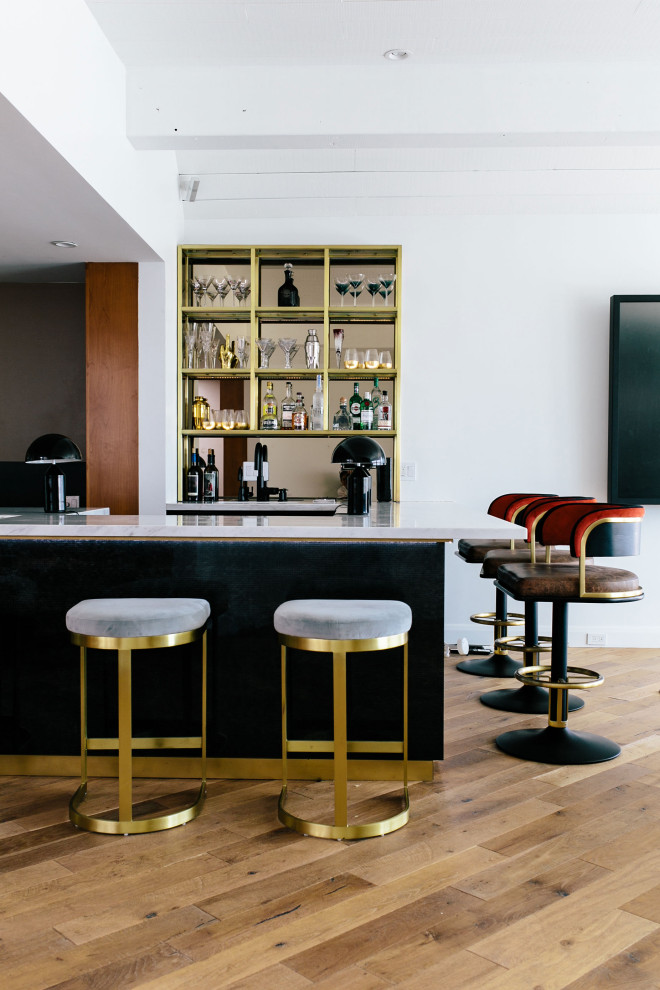 Стильный дизайн: домашний бар в стиле модернизм - последний тренд
