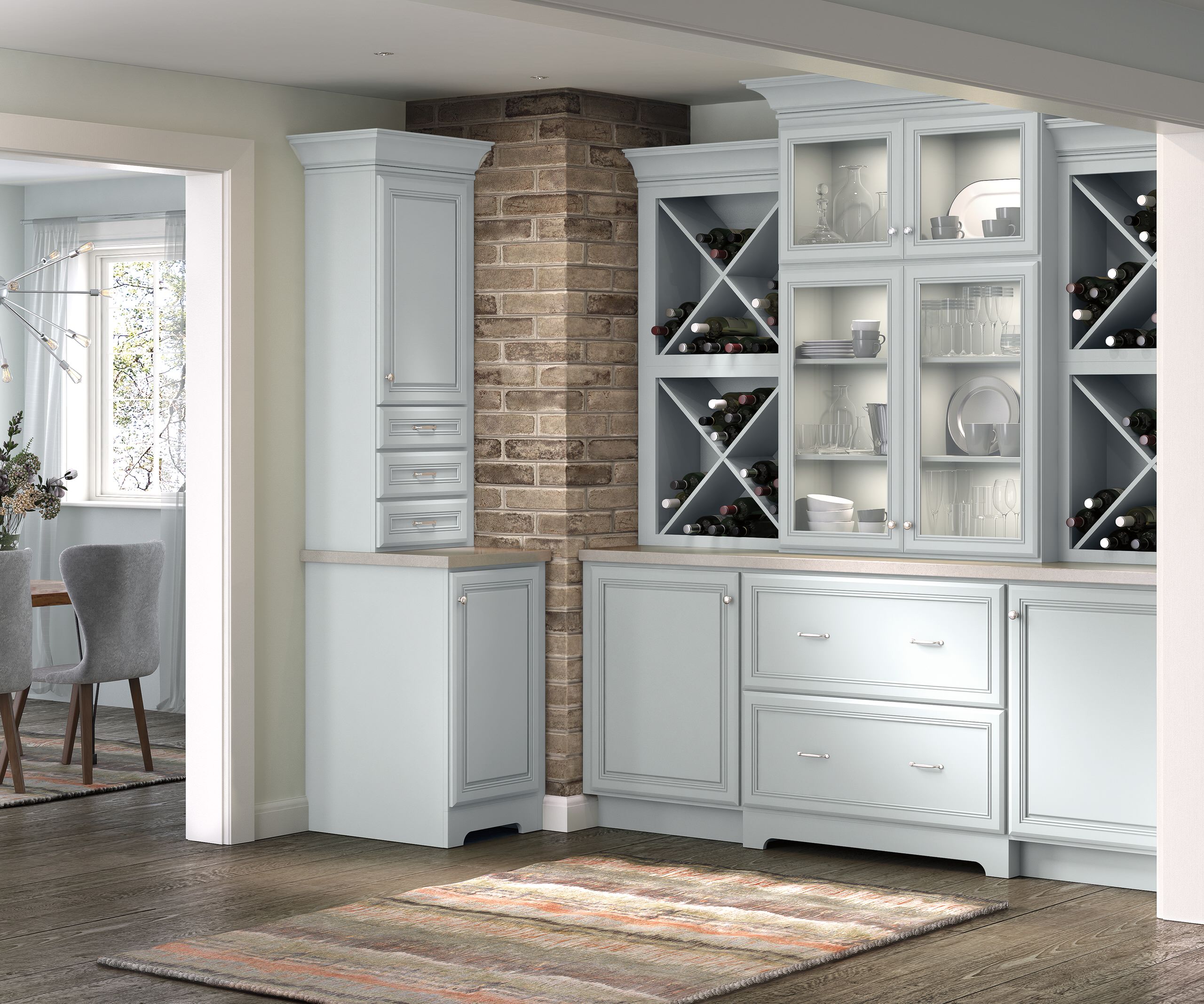 Utility Storage Cabinet - Schrock Cabinetry