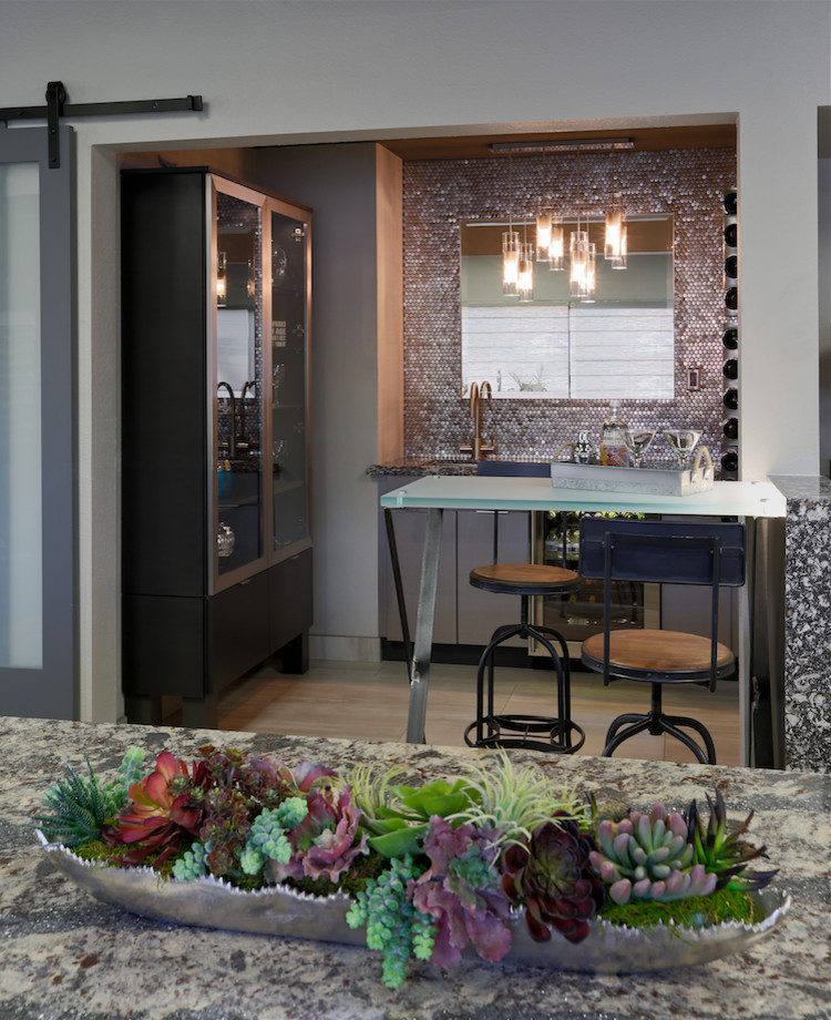 Showroom Photos Example Projects Transitional Home Bar Orange