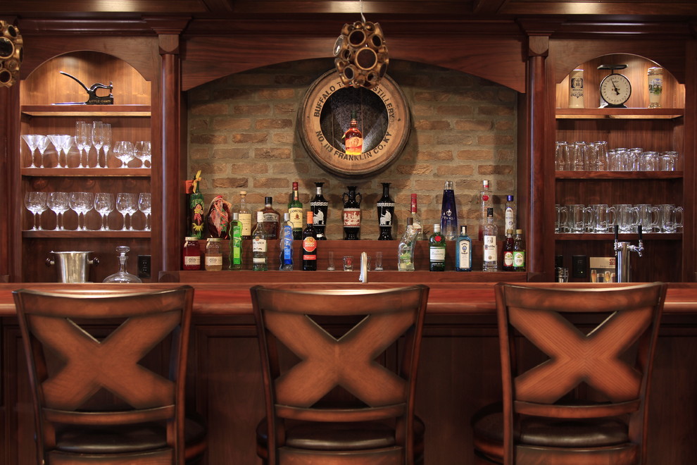 SLAM / REITZ Craftsman Home Bar Columbus by Buckeye Basements