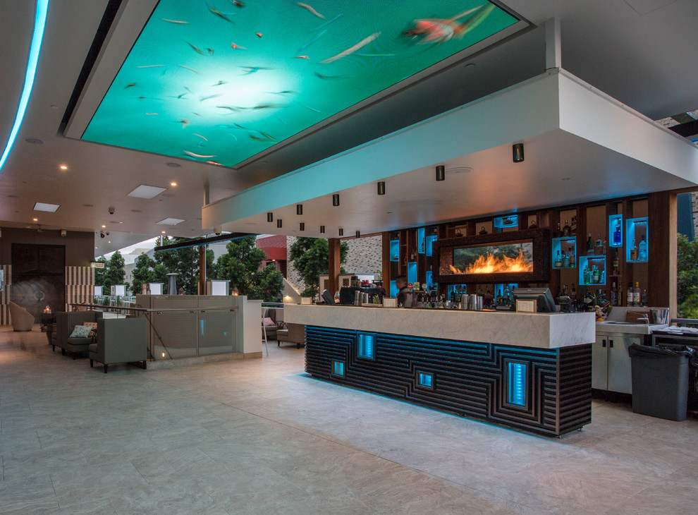 Soleil Pool Bar Rydges Hotel Modern Home Bar Brisbane by