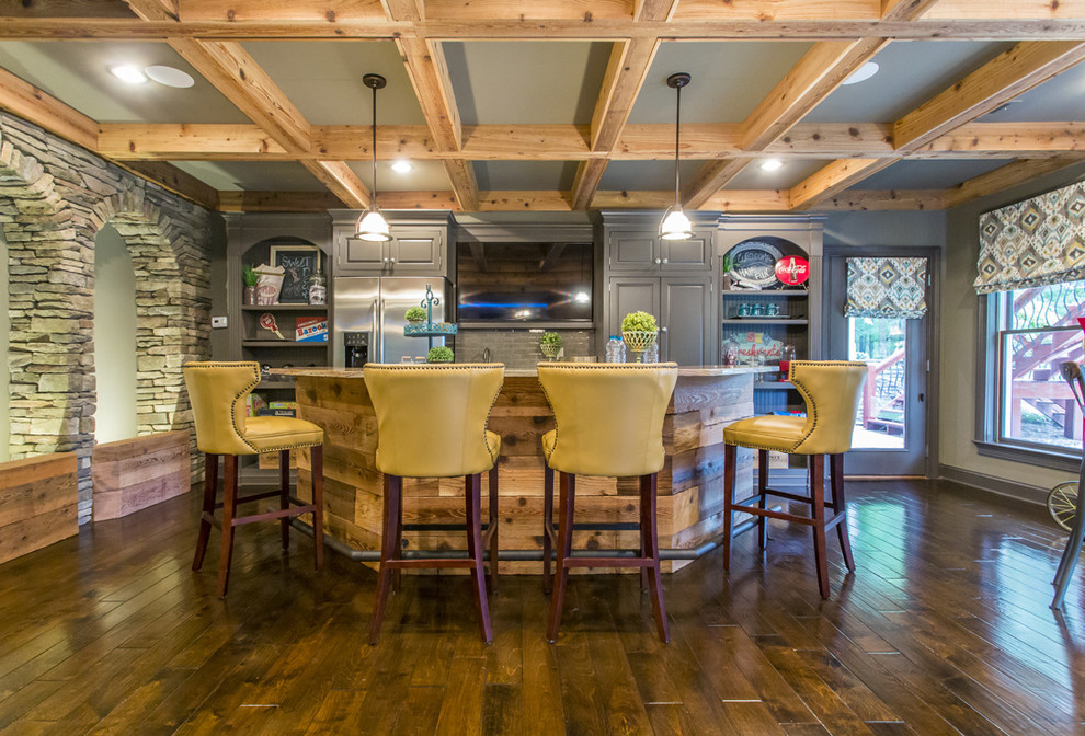 Specialty Rooms Rustic Home Bar Atlanta by BBI Design Solutions