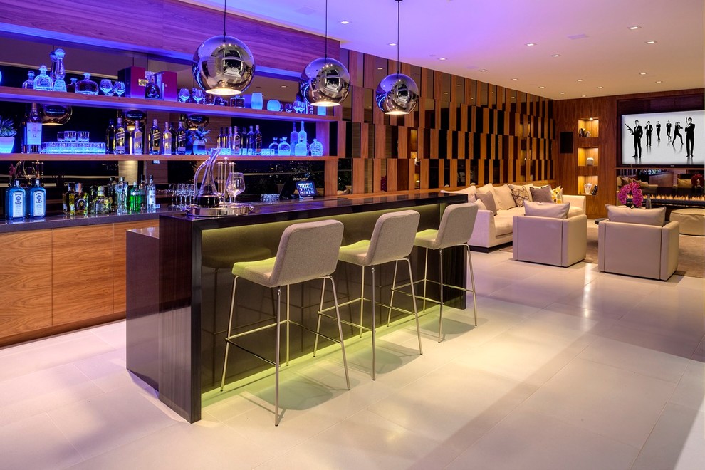 St Ives Home Bar & Entertainment Room Modern Home Bar Los Angeles