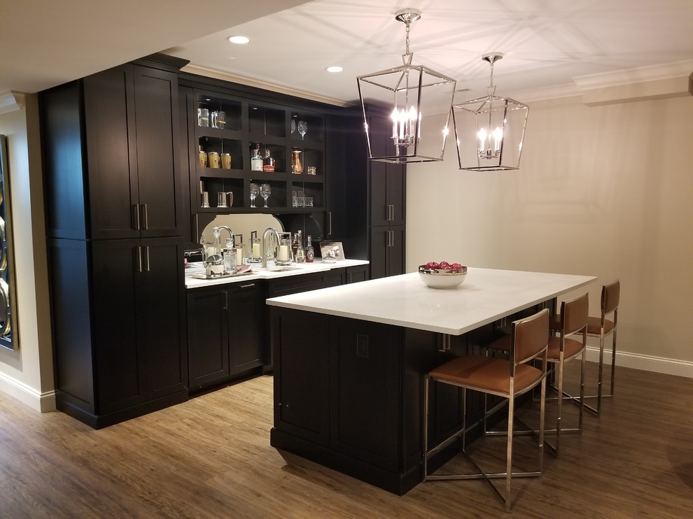 Contemporary home bar in St Louis.