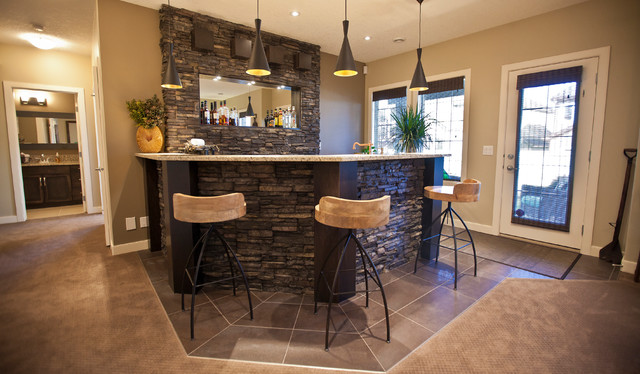 Stone Basement Wetbar And Dark Wood Cabinetry Transitional Home Bar San Go By Eldorado Houzz Au Stone Basement Wetbar And Dark Wood, Basement Stone Bar Pictures