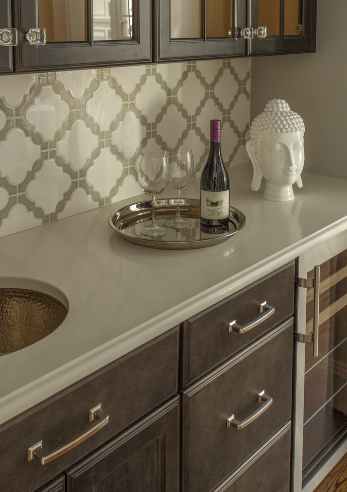 Suburban Sprawl Craftsman Home Bar Boston by Metropolitan