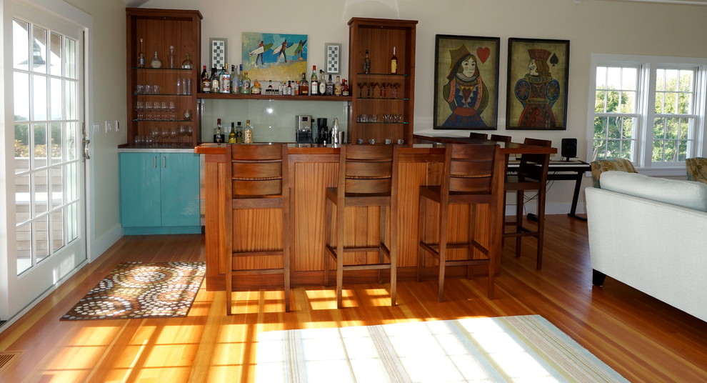 Summer colors for Little Compton Retreat - Contemporary - Home Bar ...