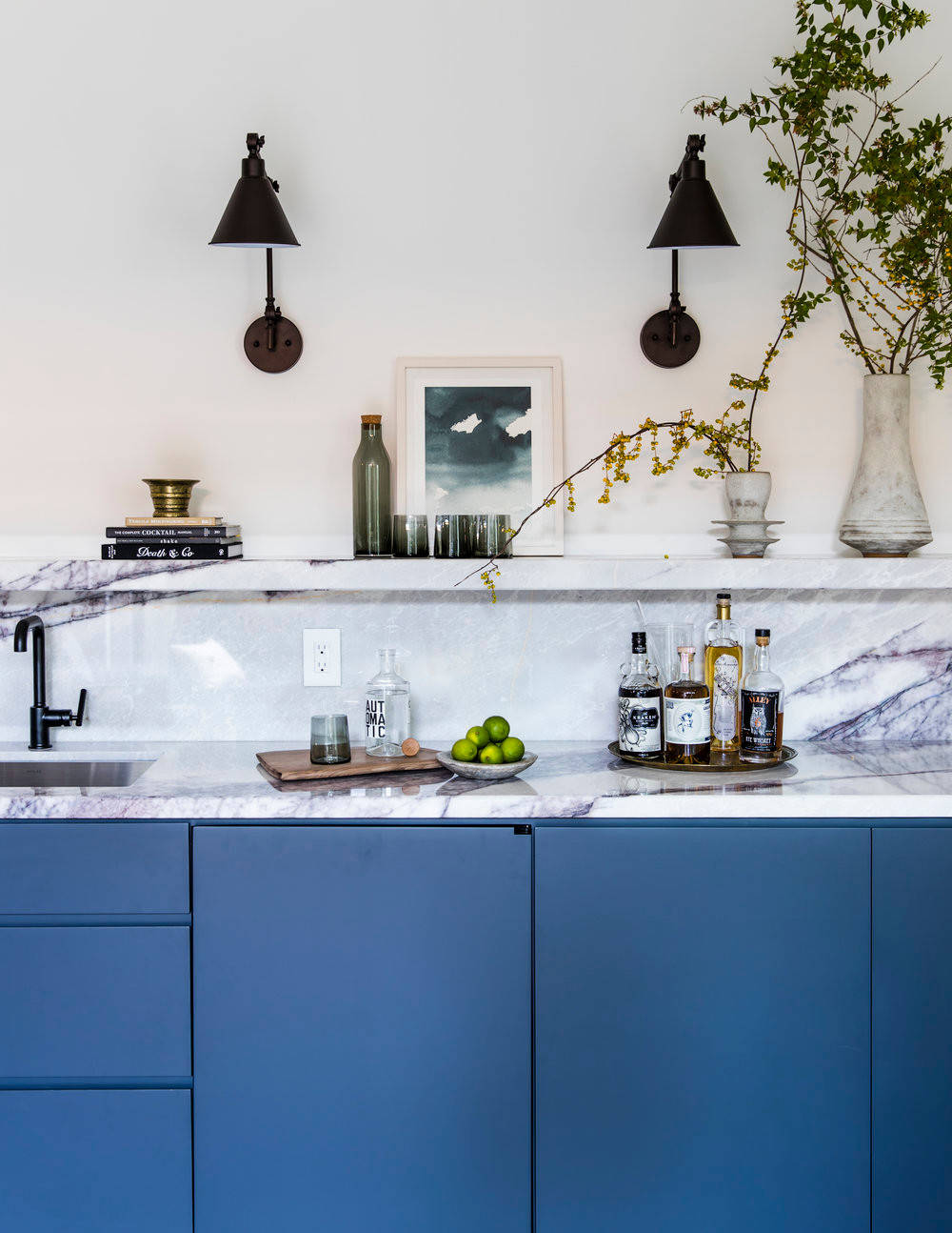 Watery Blue Scandi Inspired Kitchen Cabinets - MasterBrand