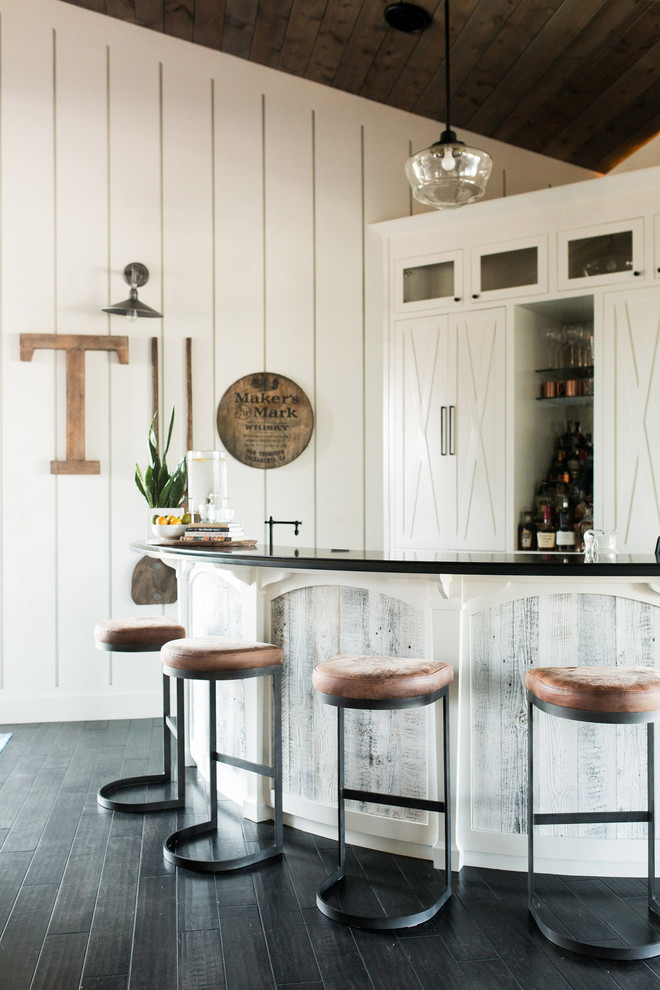 The Farmhouse Farmhouse Home Bar Sacramento by Design Shop Interiors Houzz