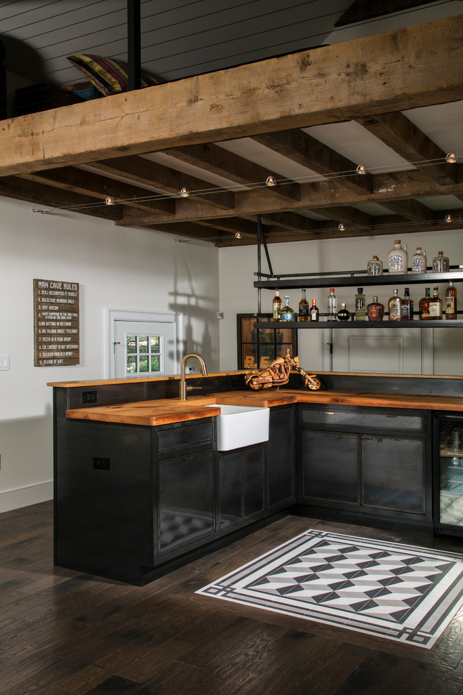 The "Garage" Industrial Home Bar Philadelphia by Rost Artisan