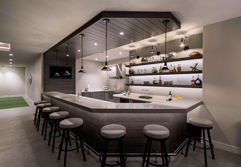 The Ultimate Man Cave Modern Home Bar Philadelphia by Norman