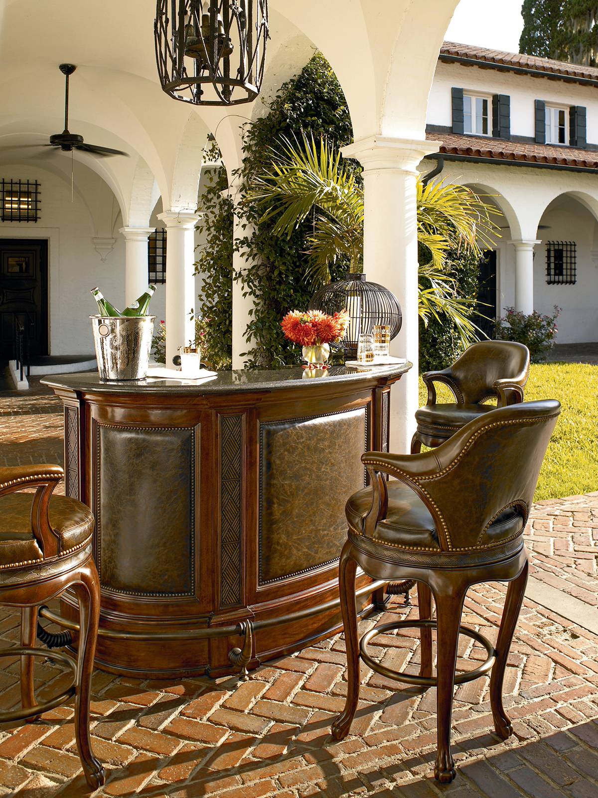 Thomasville Hemingway Kenyan Bar Stool Traditional Home Bar Houston By Star Furniture Houzz