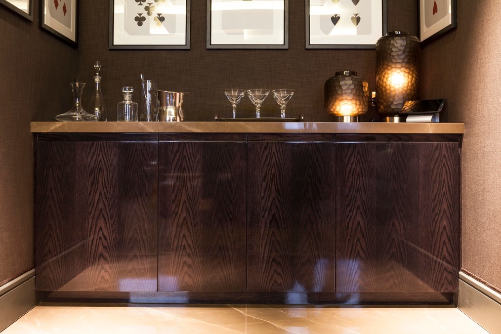 Town House, Belgravia Modern Home Bar London by Ligneous