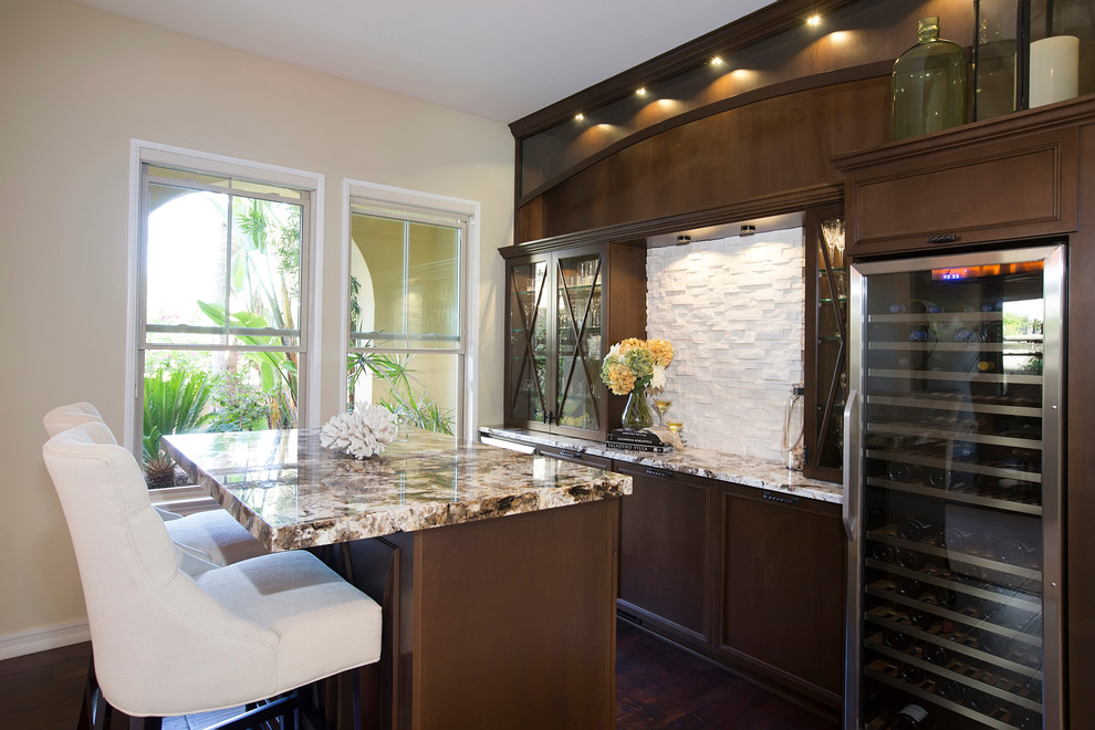 Transitional Dry Bar San Diego, CA Transitional Home Bar San
