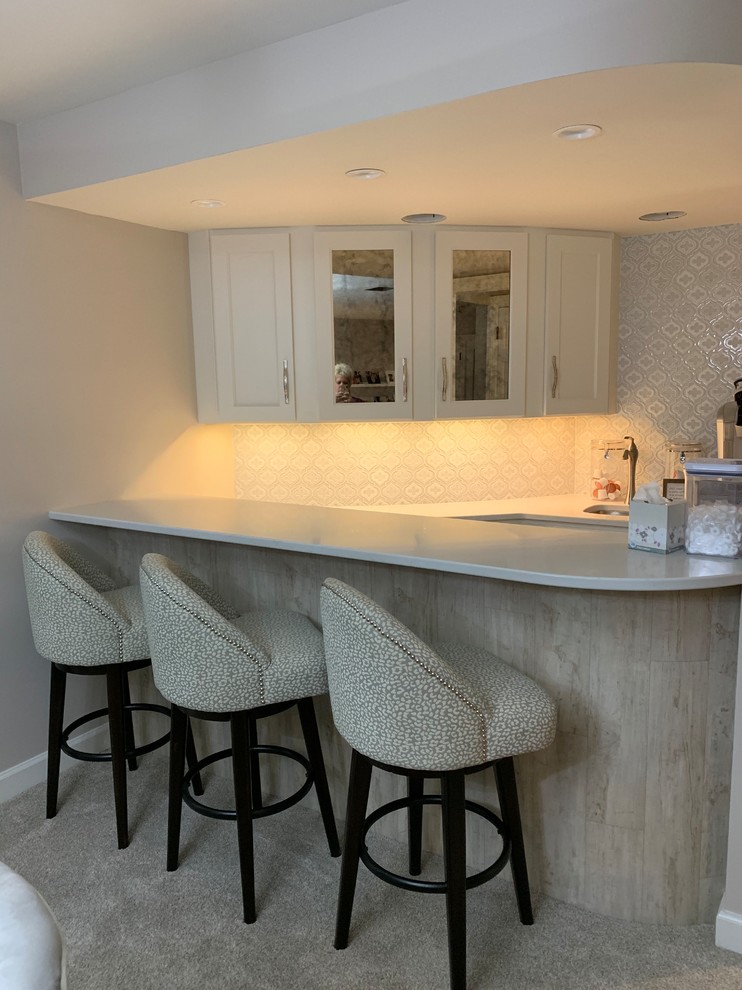 Transitional Remodel of Kitchen, Bar Area and Dining Room ...