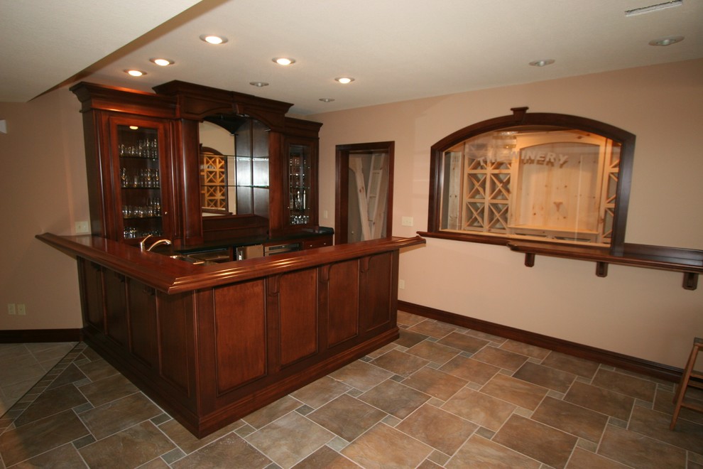 Ultimate Man Cave Bar - Traditional - Home Bar - Indianapolis - by ...