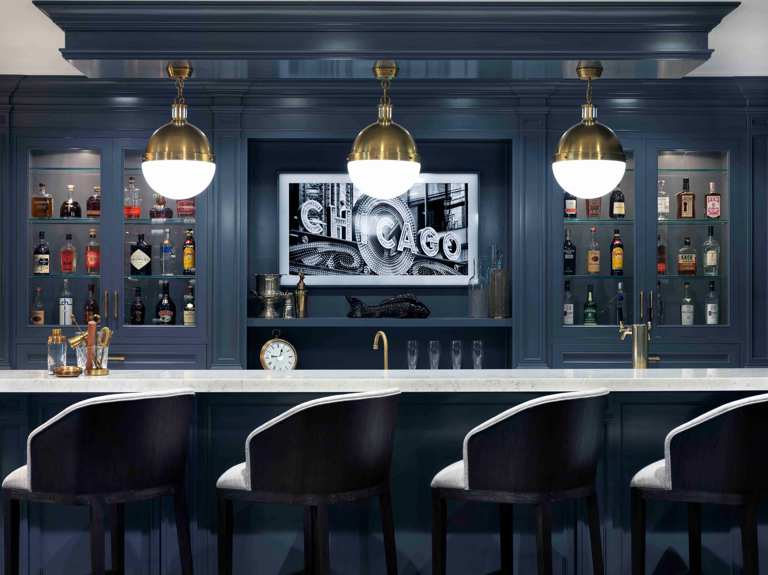 75 Beautiful Single Wall Home Bar Pictures Ideas April 2021 Houzz