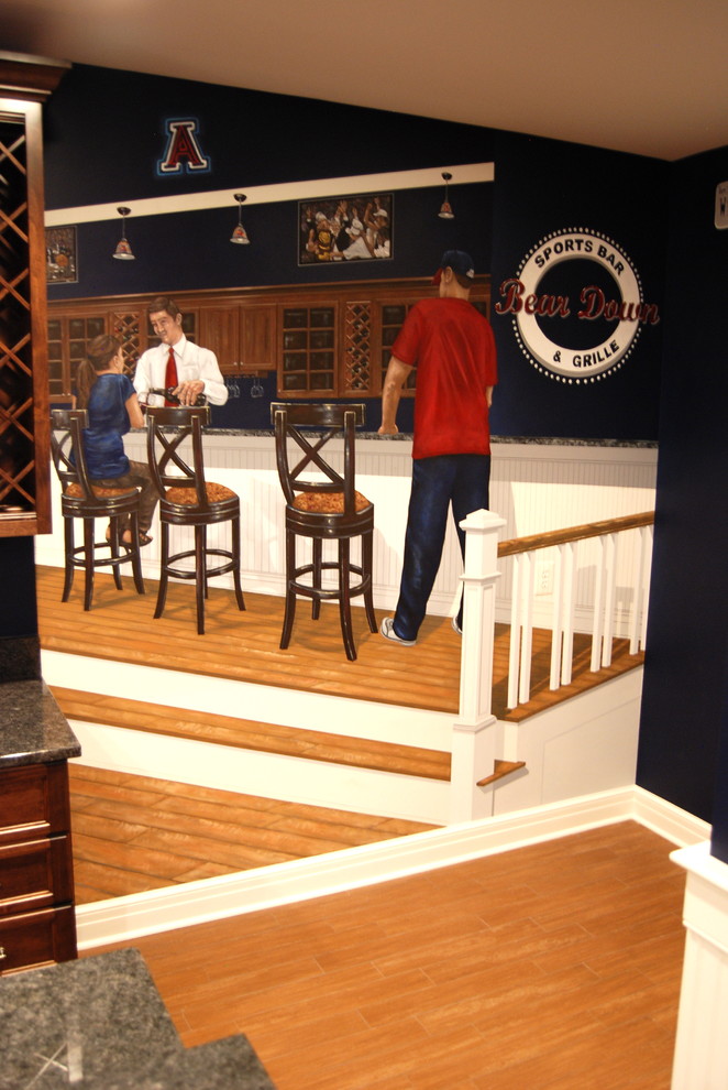 University of Arizona Sports Bar themed Mural by Tom Taylor of Wow