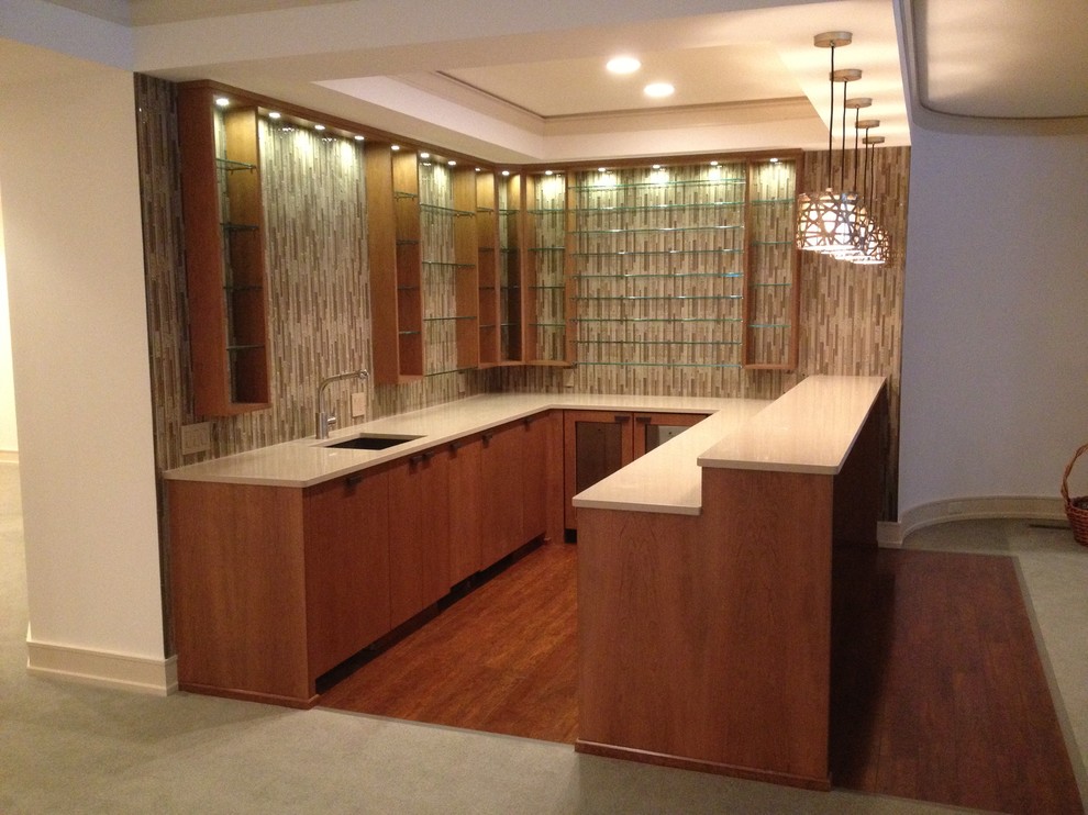 Wall Units Home Bar Detroit by Distinctive Custom Furniture Inc