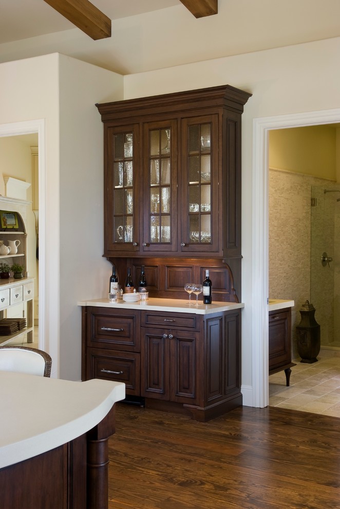 Walnut Bar Traditional Home Bar Denver by Kitchen Distributors