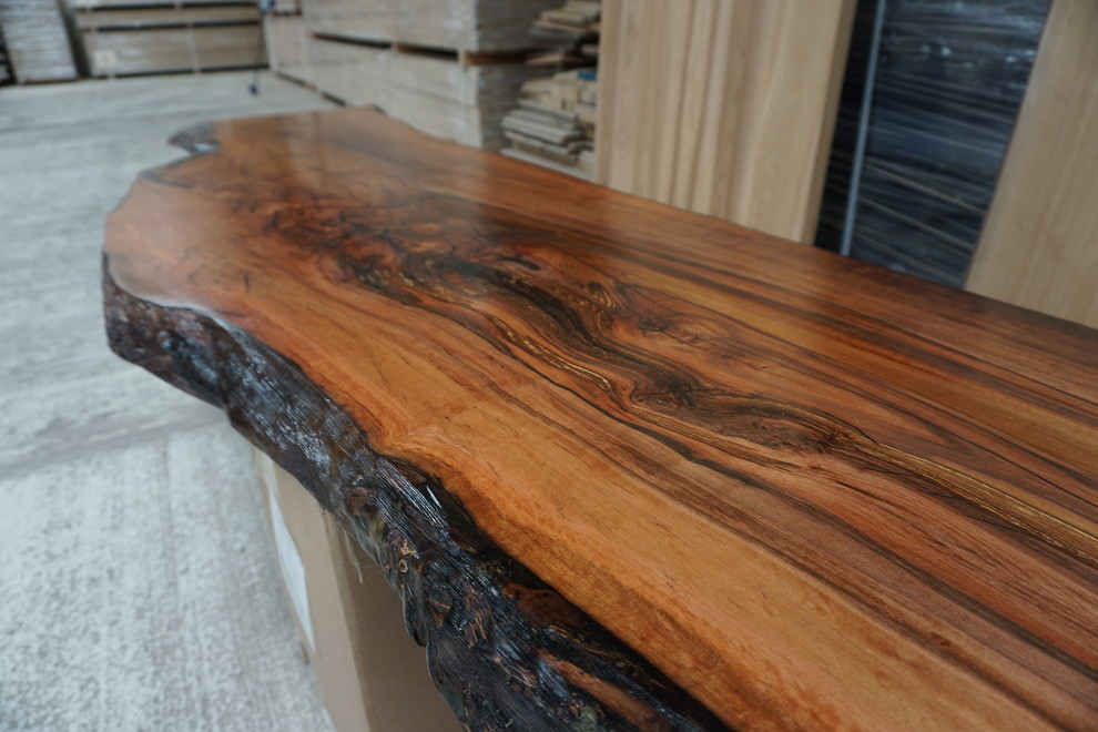 waney edge wild aple slab for the bar top, 3 metre + long