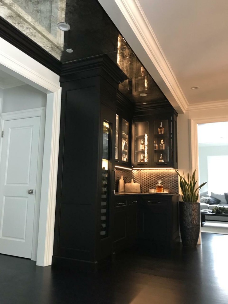 Westchester Contemporary Home Bar Contemporary Home Bar New York by Kastel Kitchen