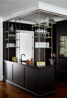 Ice maker in home bar - Traditional - Home Bar - Cleveland - by Studio 76  Home