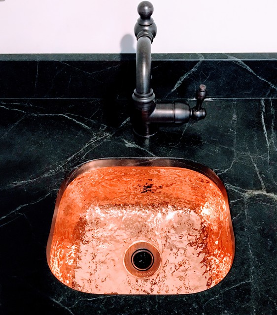 Wet Bar Sink Country Home Bar Philadelphia by CoreyBuilt, Inc