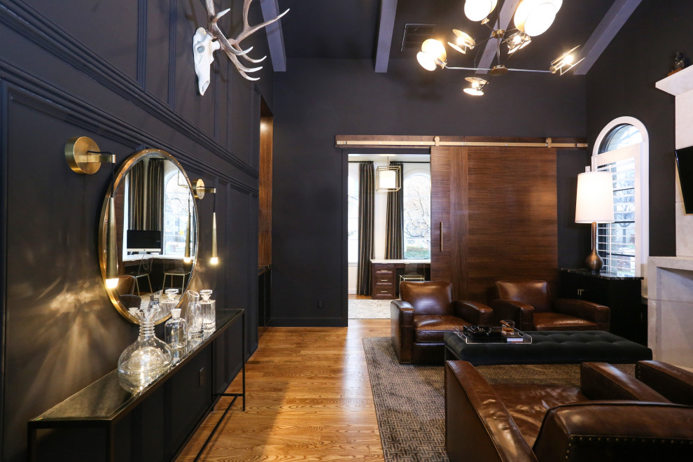 Whiskey Room - Transitional - Home Bar - Other - by Upside Interiors | Houzz