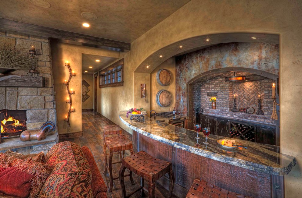 Design ideas for an expansive classic home bar in Salt Lake City.