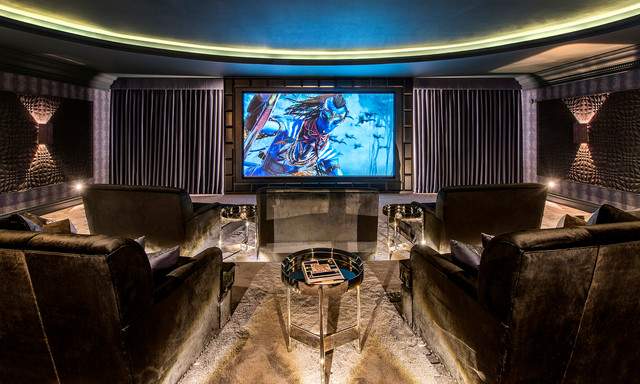 Home Cinema - Contemporary - Home Theater - Berkshire - by Adept Integrated  Systems Ltd