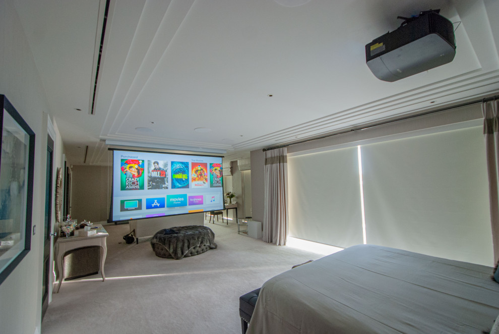 Lounge And Bedroom Home Cinema Installation In Weybridge Modern Home