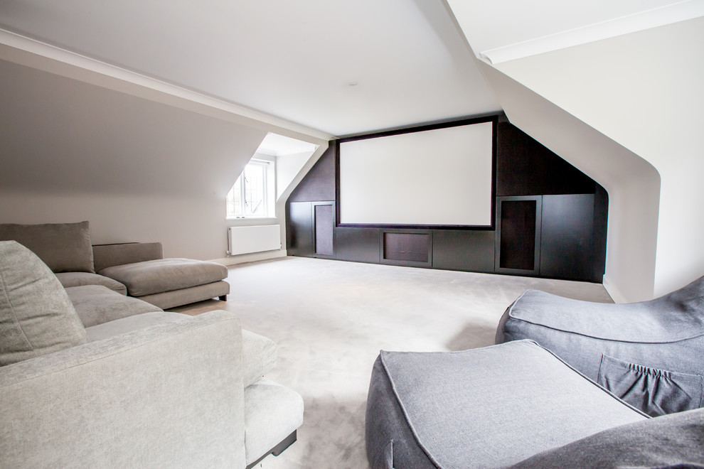 Private Home Cinema - Contemporary - Home Theater - Kent - by Circle ...